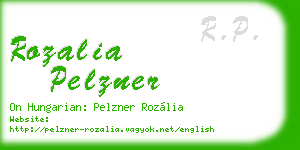 rozalia pelzner business card